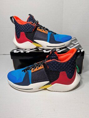 Size 12 -Nike Air Jordan Why Not Zer0.2   "Future History" Multicolor Westbrook